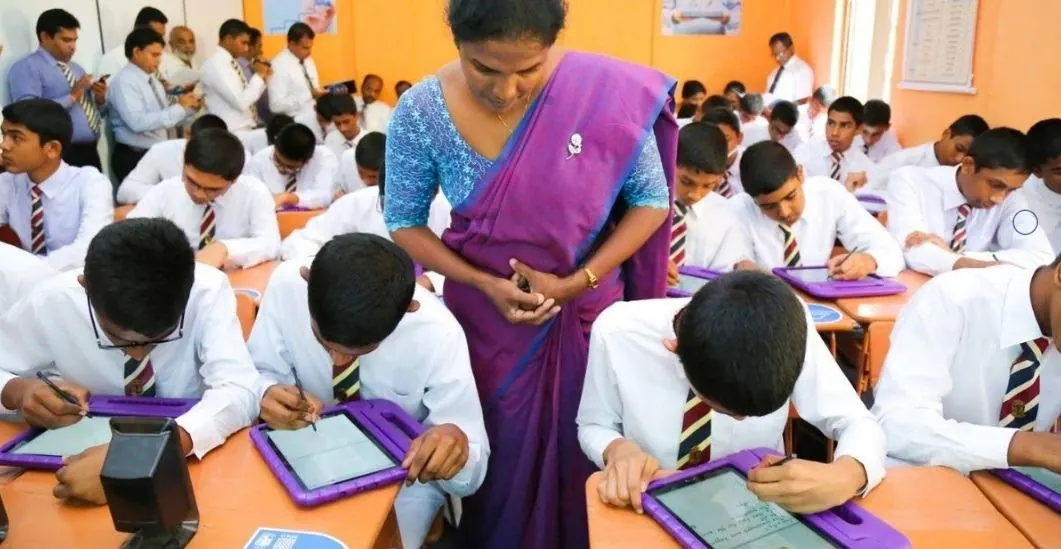 Smart class in Killinochi, Sri Lanka